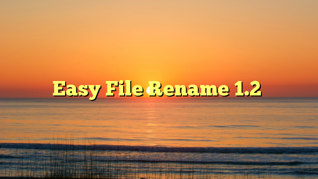 Easy File Rename 1.2